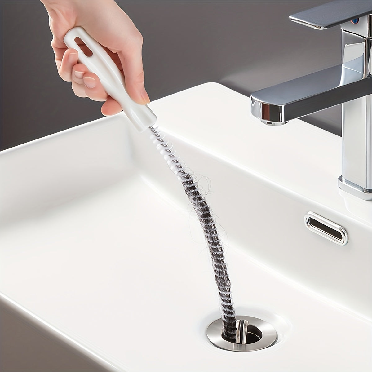 1pc Sewer Dredge Cleaning Hair Garbage Cleaning Brush, Pipeline Cleaner Flexible Cleaner Plug Hole Removal Tool