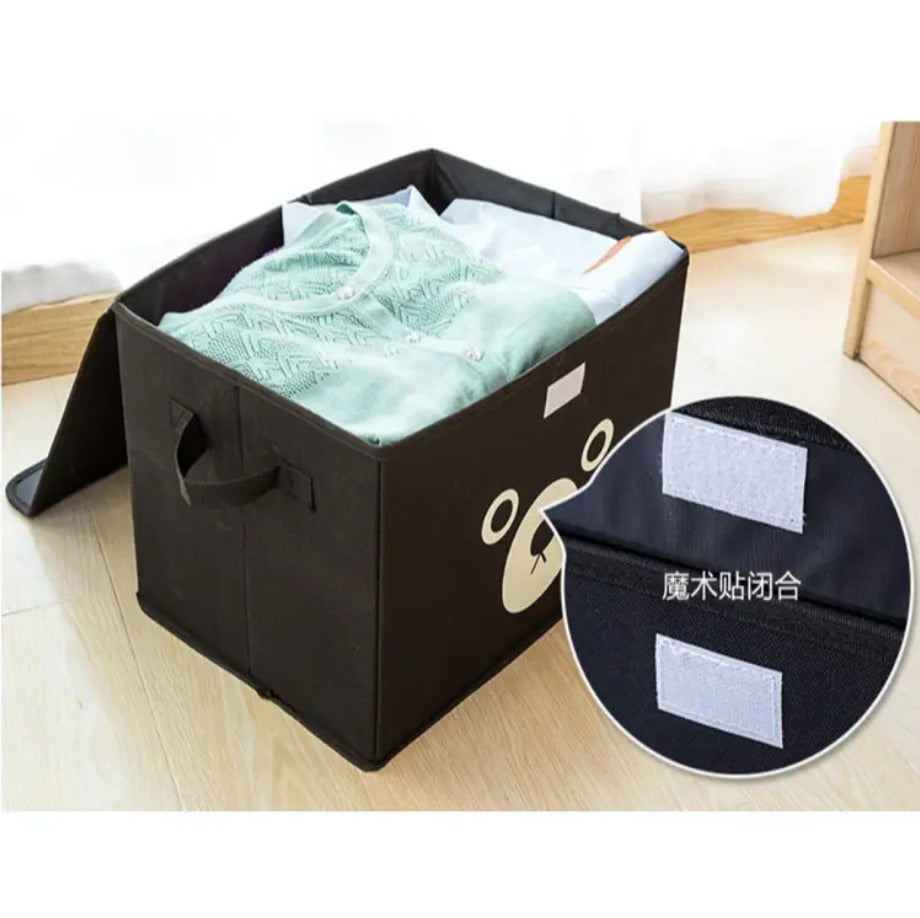Panda Storage Box - Foldable Cartoon Cute Bear Storage Box For Clothes & Kids Toys