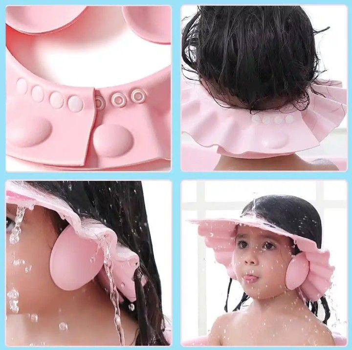 Baby Shower Cap Adjustable Hair Wash Hat for kids Infant Safe Children Kids Shampoo Bath Head Cover
