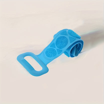 Enjoy a Full body Scrub with our Silicon Back Scrubber The Perfect Accessory for a Deep Cleansing and Relaxing Shower Experience soft loofah bath belt body scrubber brush