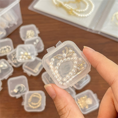 6 Pcs Clear Plastic Storage Box Set - Ultra-Visible, Stackable & Space-Saving Solution For Hair Accessories, Jewelry, DIY Rice Beads, Hardware & Craft Supplies - Versatile, Lightweight Organizer Cases Organization, Storage