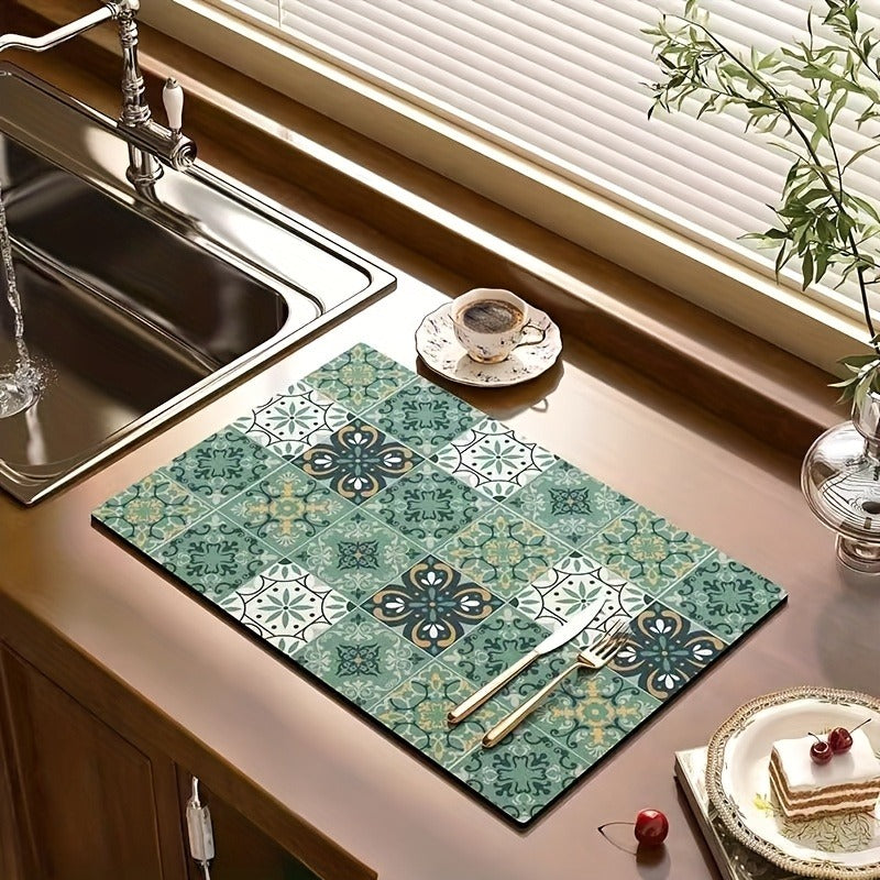 Magic Water Absorbent Anti-Slip Dish Drying/Dining Table Mat