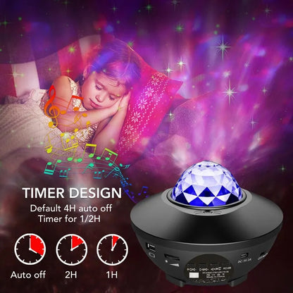 Galaxy Projector Star Light Speaker With Remote Control, Big Bowl Music Speakers, Adjustable Brightness Multiple Modes Colorful