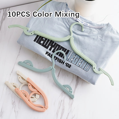 Folding Travel Hangers Portable Folding Clothes Hangers Travel Space Saving Foldable Clothes
