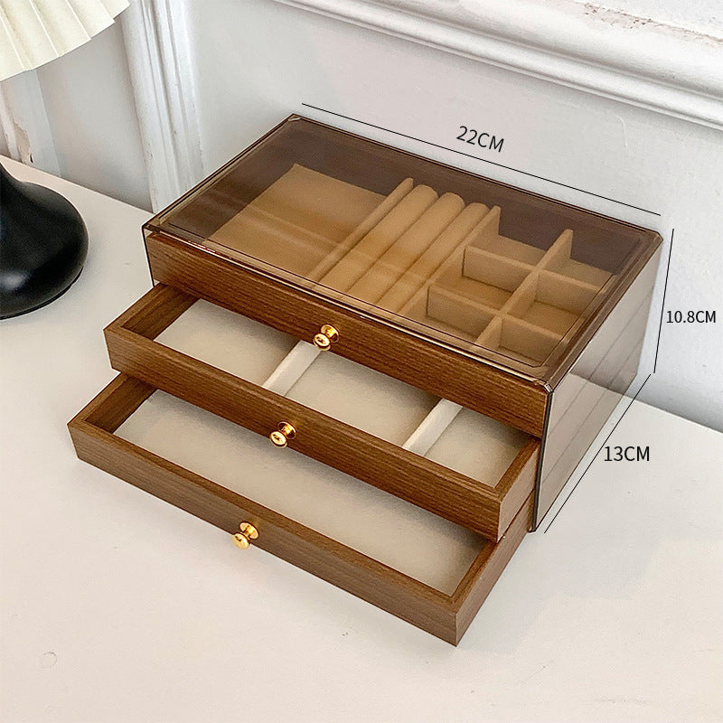 Wooden 3 layer jewellry organizer