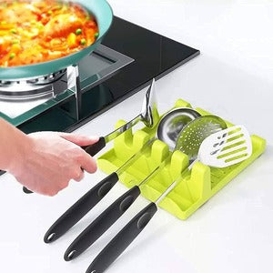 High quality kitchen lids cover & spoon holder/ spoon stand, making ease in cooking, spoon holder stand / spoon rest & lids stand, kitchen organizer spoon organizer spoon rack, kitchen accessories cutlery organizer stand, combo with pot holder