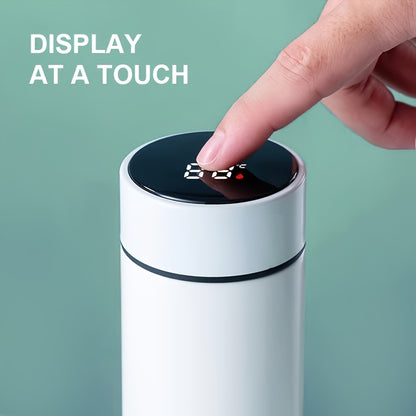 Hot and Cold water bottle with LED Temperature Display, Stainless Steel Insulated Vacuum Flask Thermos SMART Digital Mug 500ML, Temperature Display Sports Drink Flasks