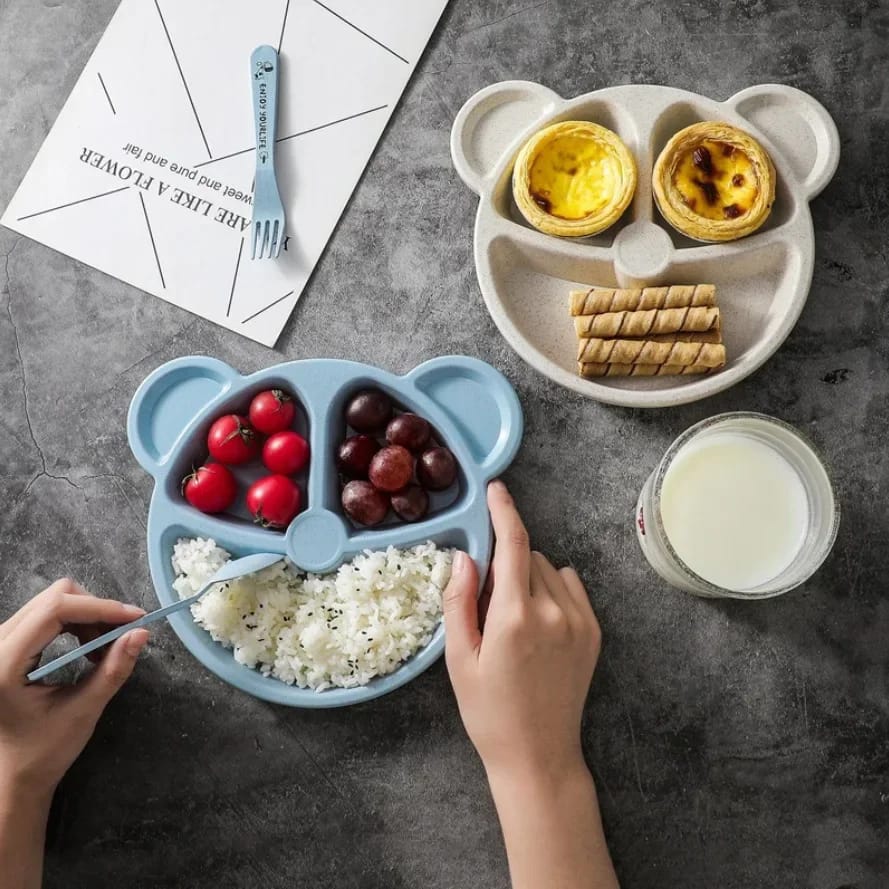5 pcs plate and spoon set