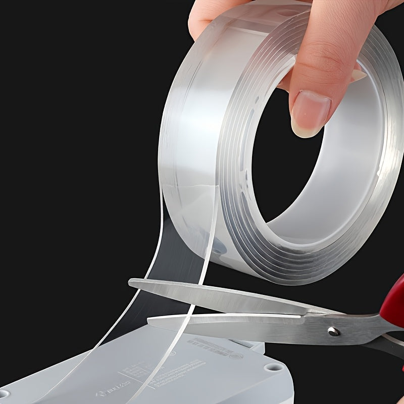 Double Sided Washable Adhesive Tape Reusable and Washable Adhesive Silicone Nano Tape with Multi-Functional Anti-Slip