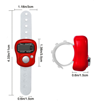 1 pcs tasbeeh - Handheld 5-Digit LCD Electronic Finger Counters For tasbeeh , Golf, Cargo Counting, Running & Crafts