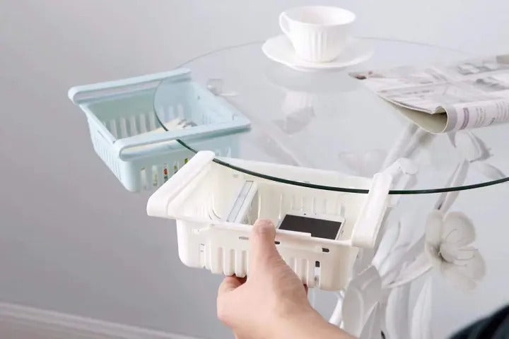 Maximize Your Fridge Space with Stretchable fridge organizer basket adjustable space saver storage basket kitchen accessories basket for fridge kitchen gadget basket for kitchen