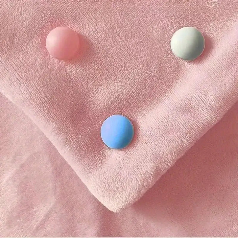 4pcs, Random Color Quilt Fasteners, Removable Bed Sheet and Duvet Cover Clips, Household Bedding Accessories, Prevent Quilt Shifting, Reusable