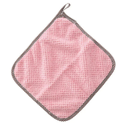 Kitchen Microfiber Towel Absorbent Kitchen Cleaning Cloth Non-stick Oil Dish Towel Tableware Household Cleaning Cloth