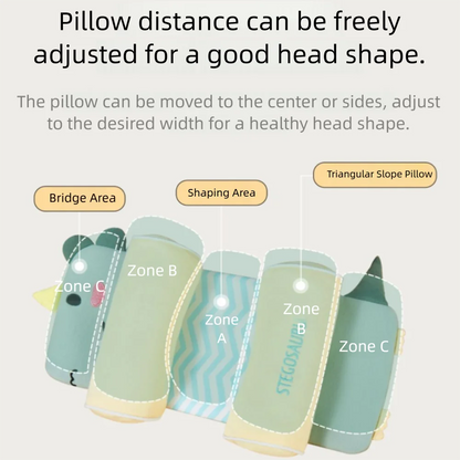 Orthopedic Newborn Baby Shaping with Natural Buckwheat Fill  Breathable Cover & Ergonomic Design for Flat Syndrome, Polyester, 0-6 Months, Multi-Purpose Use
