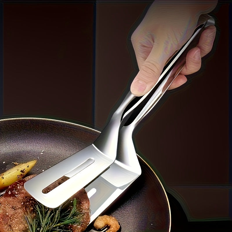 Stainless Steel Grilling Tongs for Fish And Meat, Versatile for Grilling Meat, Fish, Pancakes, And Bread, Featuring a Non-Slip Grip, Suitable for Korean BBQ, Fried Fish, And More. A Must-Have in The Kitchen