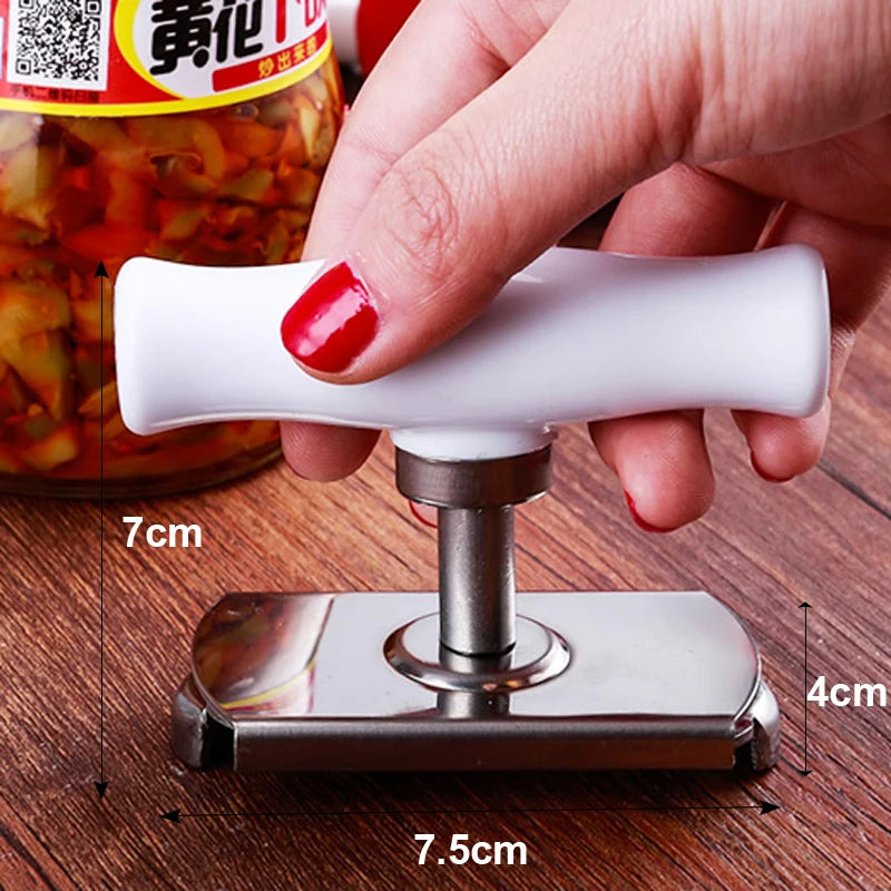 Adjustable Multi-Function Bottle Cap Opener Stainless Steel Lids Off Jar Opener Labor-Saving Screw Opener Kitchen Gadget