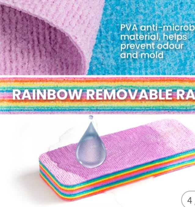 Rainbow Multi Layer Cleaning Rags