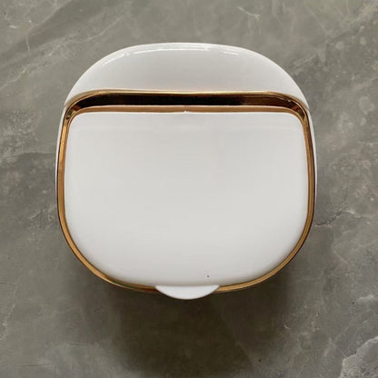 A Soap Holder, a Wall-mounted Soap Dish That Requires No Drilling, a High-quality Soap Container with a Lid, Suitable for Bathroom Use, Including a Soap Dish, as a Decorative Item for Home and Bathroom