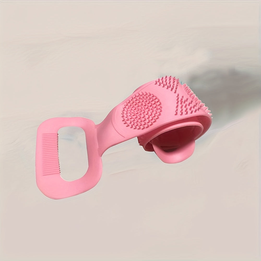 Enjoy a Full body Scrub with our Silicon Back Scrubber The Perfect Accessory for a Deep Cleansing and Relaxing Shower Experience soft loofah bath belt body scrubber brush