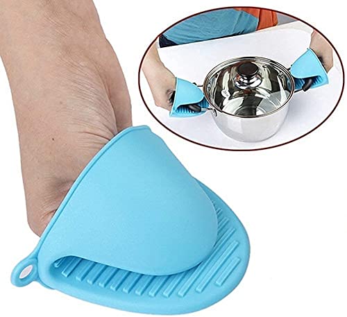 2 pcs Silicon pot holder - silicon oven mitts , heat resistant gloves , kitchen accessories anti slip baking mitts , silicon hot pot holders , best Kitchen tool