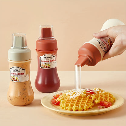 350 ml Squeezable sauce bottle for salad, ketchup, honey, jam, food - grade, for home kitchen, squeeze - type sauce bottle, oyster sauce squeeze bottle