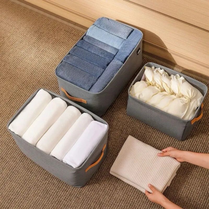 Clothes Organizer Trousers Clothes Jeans Storage Box Wardrobe Clothes Organizer Underwear Bra Socks Artifact Compartment Box