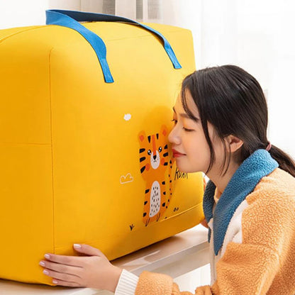 Portable Multifunction Storage Bag, Closet Organizer Moving Tote Bag, Reinforced Handles Zippered Organizer, Large Capacity Childbirth Bag
