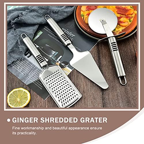3 in 1 - Pizza cutter - cake server - Cheese grater . Pizza cutter set, pizza spatula, pizza cutter wheel, cheese planer, 3 pcs multi-functional combination set, which can be used for cutting and distributing various pizza cakes, grinding cheese, etc.