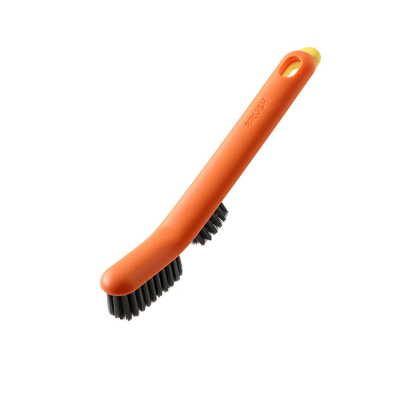 2 in 1 Detachable Shoe & Laundry Cleaning Brush with Soft Bristles - Heavy-Duty Shoe Collar,, Board & Fabric Washer Brush - Compact Multi-Surface Household Cleaning for, Clothes Care (White)