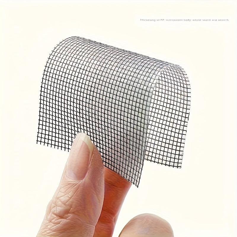 Window Barrier Repair Tape, Self-Adhesive Mesh Patch Kit, Fiberglass-Covered, Repairs Holes And Tears, Repels Mosquitoes, For Home And Office Use, One Roll