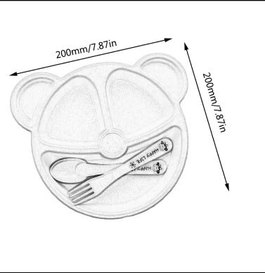 5 pcs plate and spoon set