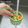 Cactus kitchen sink filters - push down pop-up basket, food waste separator with garbage filter, easy to clean, plastic material, kitchen sink accessories