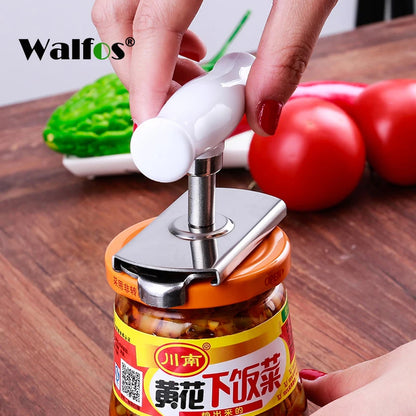 Adjustable Multi-Function Bottle Cap Opener Stainless Steel Lids Off Jar Opener Labor-Saving Screw Opener Kitchen Gadget