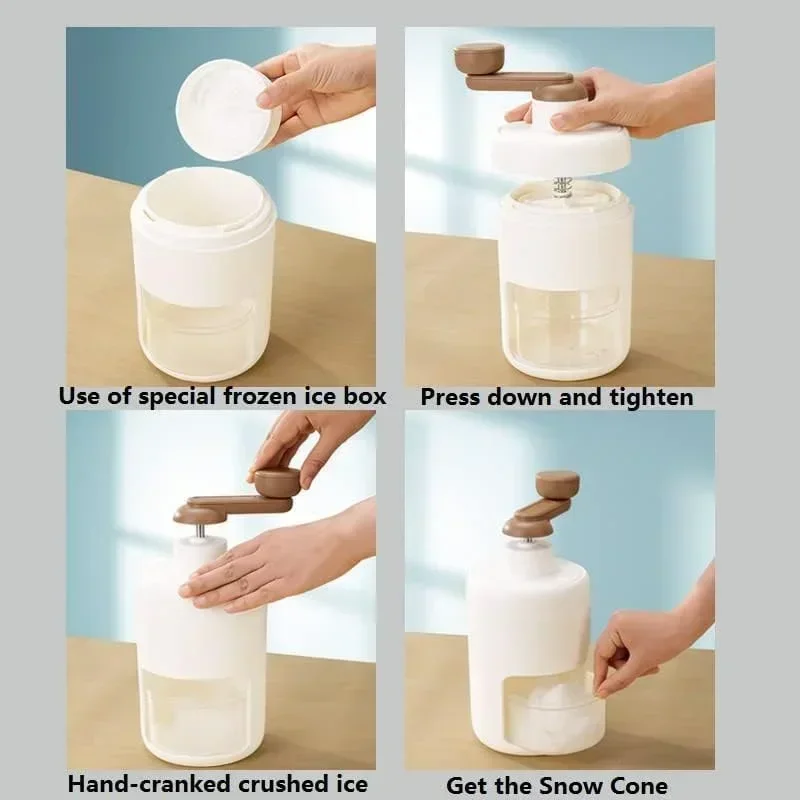 Household Hand-Operated Shaved Ice Milk Shake Making Smoothie Machine Kitchen Hand Ice Breaker Mein Mein Ice Shaved Ice