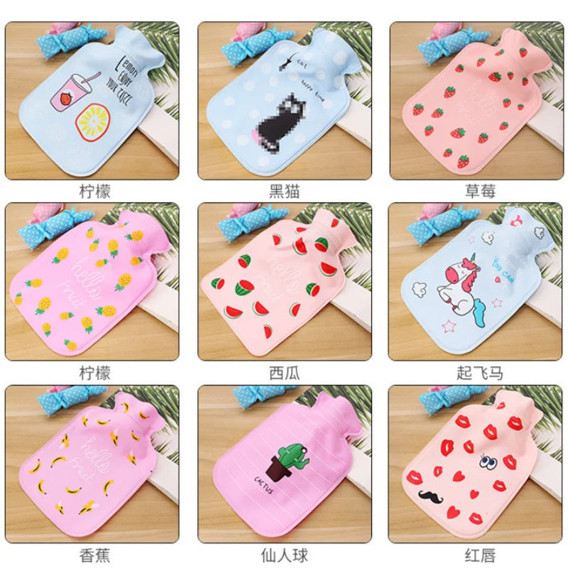 Mini Hot Water Bag Water-filling Hot-water Bag For Female Warm Belly Hands And Feet Cute Warm Water Bag Keep On Hand Warmer Hot Water Bottle Bags