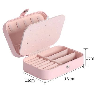 NEW PU Leather Jewelry Box Jewelry Storage Earring Packaging Display Boxes Storage Case Organizer for Home Travel Girl Gift