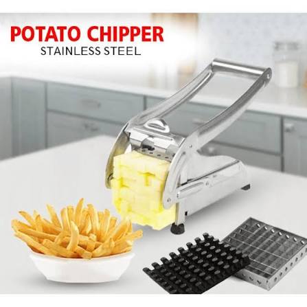 Stainless Steel Vegetable Cutter - French Fries Cutter, Potato Chipper, Onion Chopper, Food Chopper - Kitchen Supplies, Kitchen Gadgets, Kitchen Accessories, Birthday Gift