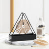 Anti-Scald Mosquito Coil Holder With Tray Creative Wrought Iron Triangular Shape Mosquito Repellent Incense Rack