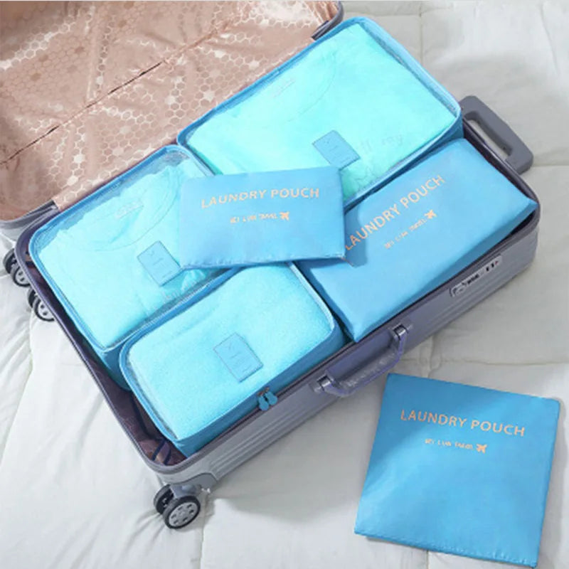 Travel 6pcs Pouch Organizer
