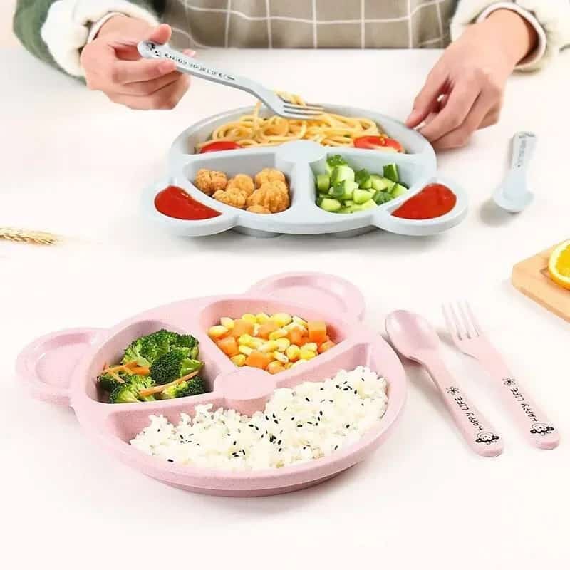 5 pcs plate and spoon set