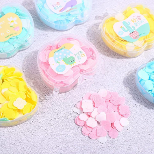 200 Pcs soap paper amazing super Unique Apple Design Soft Paper Soap - 200pcs-Portable Disposable Soap Mini Cleaning Hand Washing Soap Papers Scented Slice Washing Bath Travel Small Soap apple shape