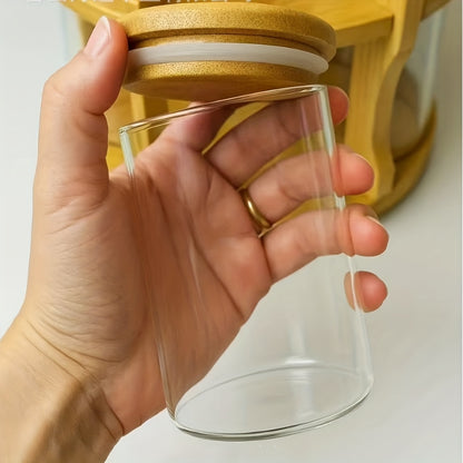 Bamboo 360° Rotating Spice Rack