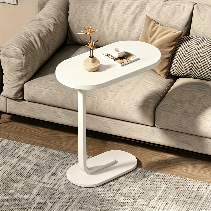 Modern C-Shaped Sofa Side Table &amp; Coffee Table