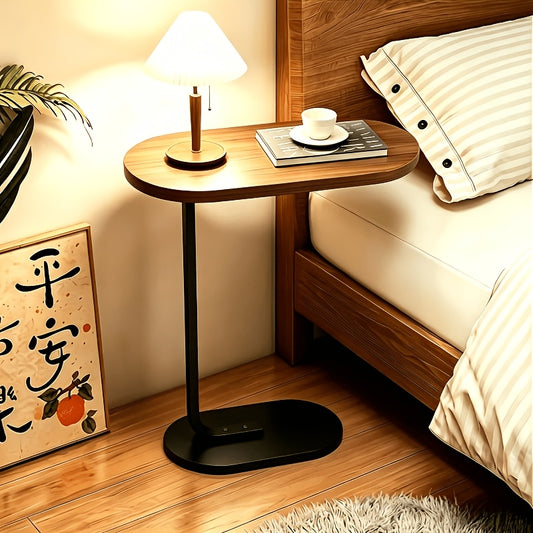 Modern C-Shaped Sofa Side Table &amp; Coffee Table