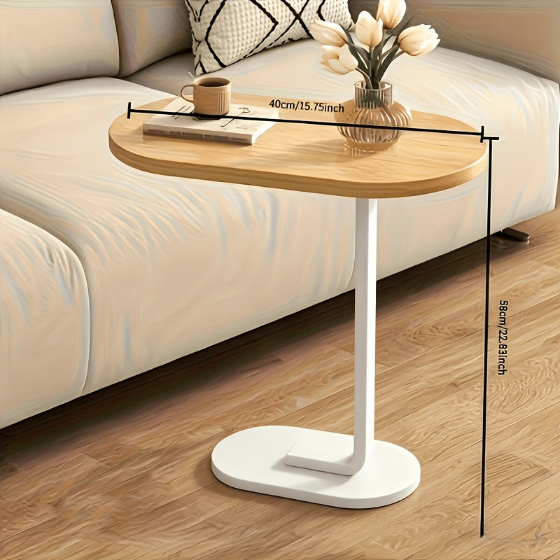 Modern C-Shaped Sofa Side Table &amp; Coffee Table