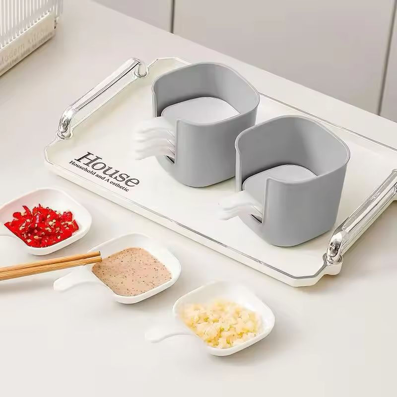 6pcs Small Tableware - 5pcs Plates with 1 Holder Set