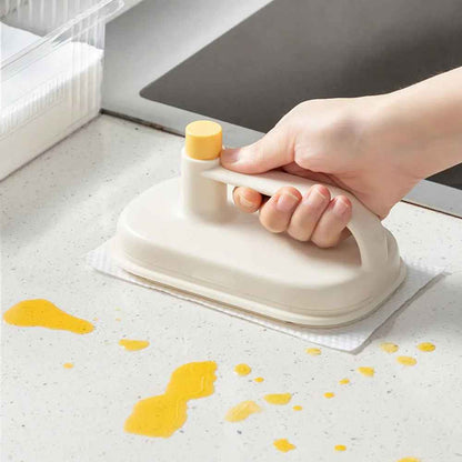 Replaceable Magic Brush Powerful Cleaning Cloth, Kitchen Grease Remover Cleaning Brush Household Fiber Rags - Kitchen Cleaning Magic Brush & Replaceable Disposable Magic Cloth, Replaceable Magic Brush Powerful Cleaning Cloth 50 Pec Cloth Free