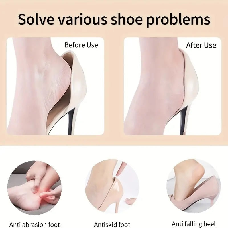 1 Pair High Heel Insole Shoes pad for Women Adjust Size Adhesive Heels Pads Liner Grips Protector Sticker Pain Relief Foot Care Insert