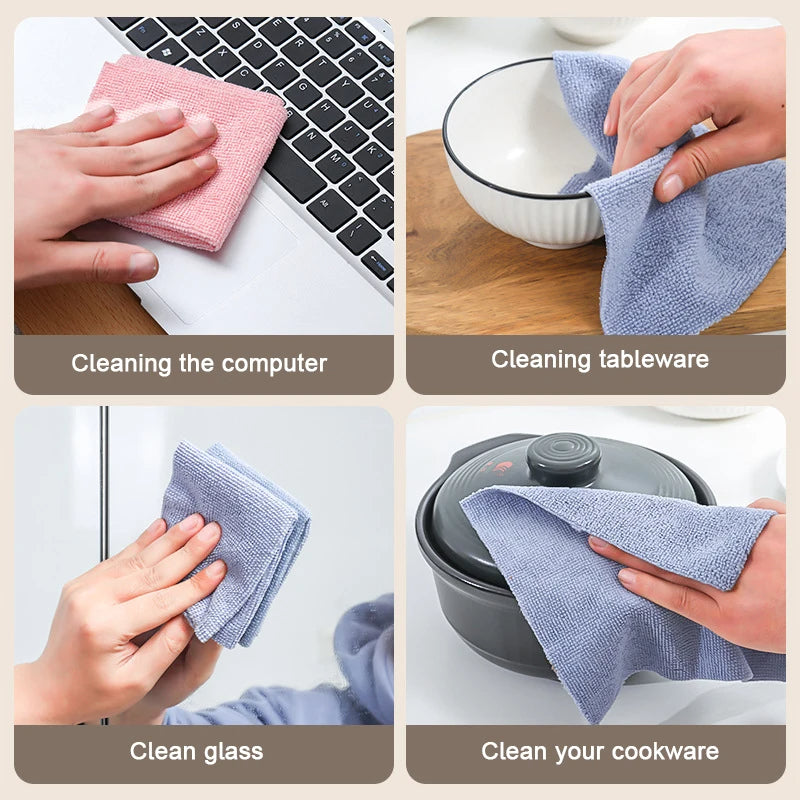 Microfiber Clothes  Pack of 20pcs Box  Random Colours