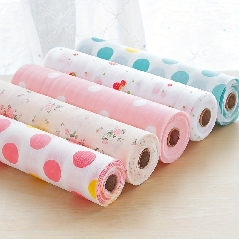 Roll Cute Non-Slip Washable Oil-Proof Shelf Liner - Binder-Free Drawer Mat for Kitchen Cabinet, Refrigerator, Locker, Desk - Home Accessories and Decorative Supplies, Kitchen Drawer Organizer, Shelf Liners